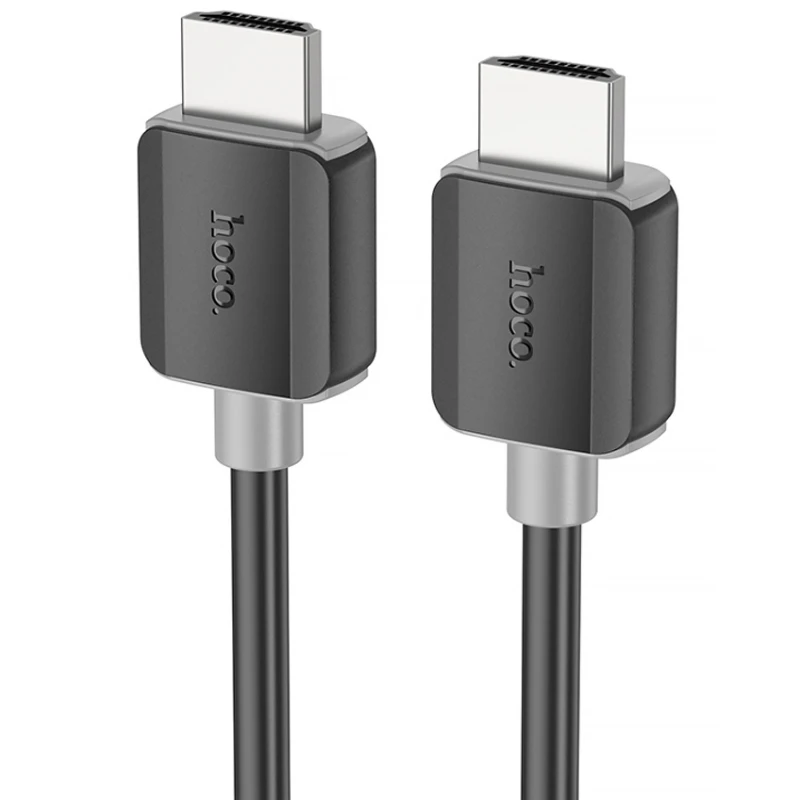 Дата кабель Hoco US08 HDTV 2.0 male to male 4K HD (1m) – Black. Фото 1 з 3