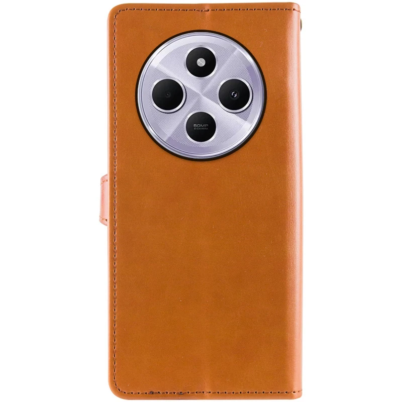 Чехол-книжка GETMAN Gallant  для Xiaomi Poco M7 – Коричневый. Фото 5 из 5