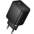 СЗУ Hoco C157A Smart PD30W+QC3.0 (1USB-A/1C) – Black. Фото 1 из 6