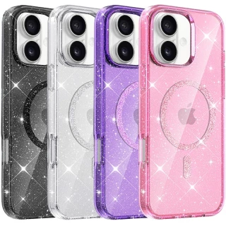Чехол с блестками и MagFit для Apple iPhone 16 фото 1 Чехол с блестками и MagFit для Apple iPhone 16 фото 1 из 1
