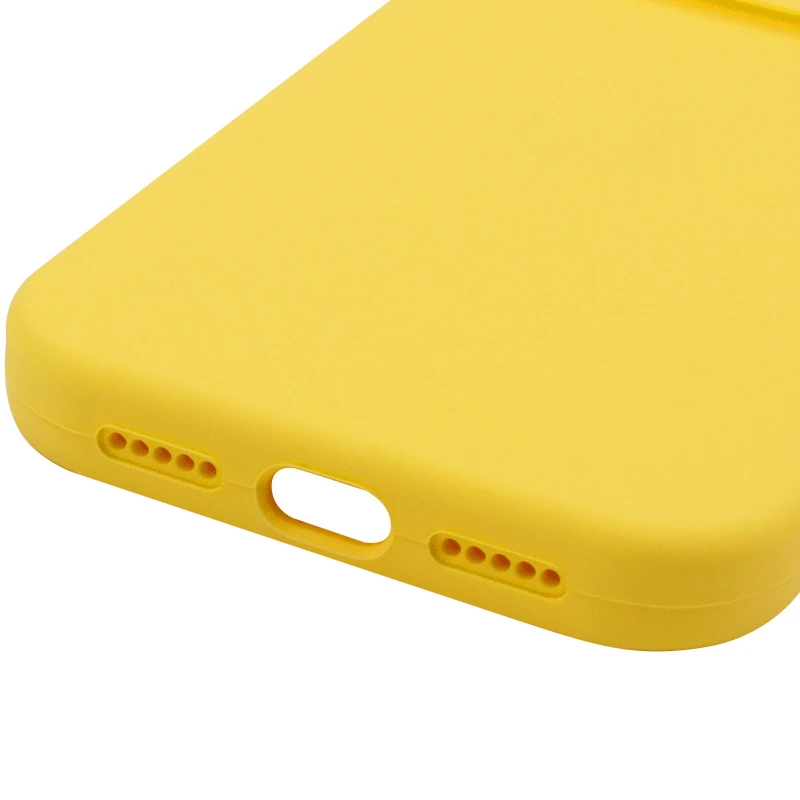 Чехол Silk Full Camera Protective (AA) NO LOGO для Apple iPhone 15 Pro (6.1") – Желтый / Yellow. Фото 7 из 10