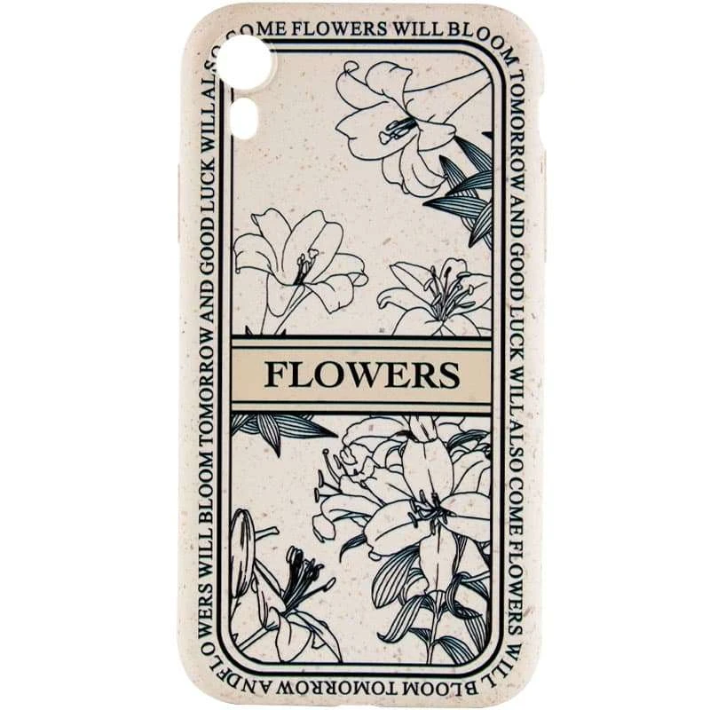 TPU чехол Font для Apple iPhone XR (6.1") – Flowers. Фото 1 из 3