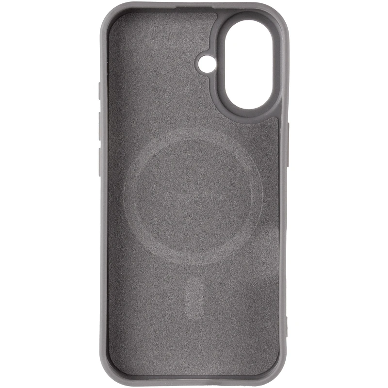 TPU чохол Carbon Protective with Magsafe для Apple iPhone 16 – Grey. Фото 4 з 6