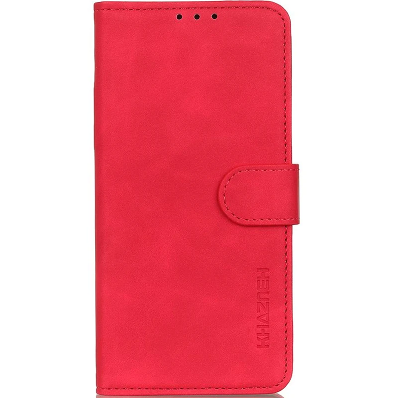 Кожаный чехол-книжка KHAZNEH Retro для Samsung Galaxy A57 5G – Red. Фото 1 из 4