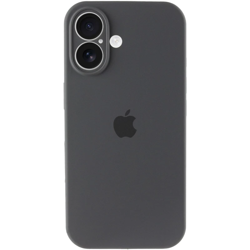 Чохол Silicone Case з захистом камери на Apple iPhone 17 (6.3") – Сірий / Dark Gray. Фото 2 з 3