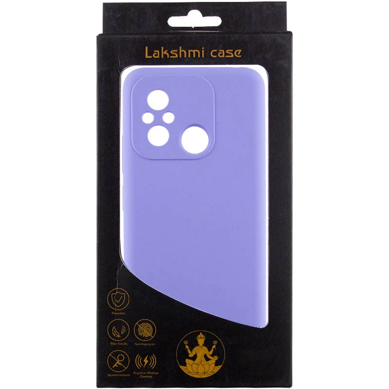 Чохол Silicone Case Lakshmi Premium із закритою камерою для Xiaomi Redmi 12C / Poco C55 – Бузковий / Dasheen. Фото 9 з 15