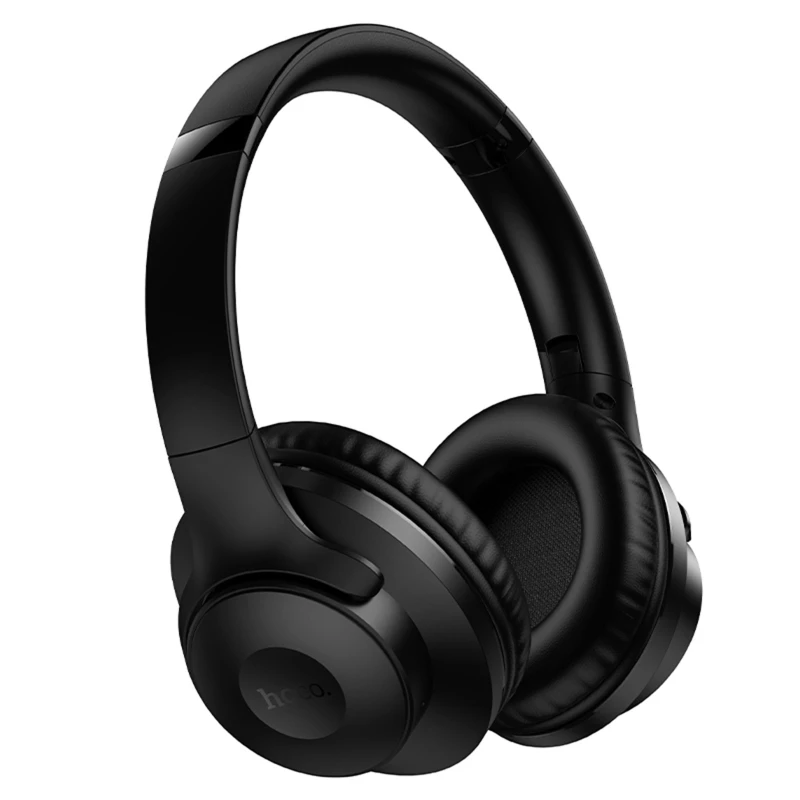Накладные беспроводные наушники Hoco W71 Cool sound – Black. Фото 3 из 7