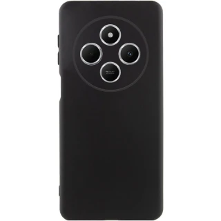 Чехол Silicone Case Lakshmi Premium з закритою камерою на Xiaomi Redmi 14C / Poco C75 — Черный / Black