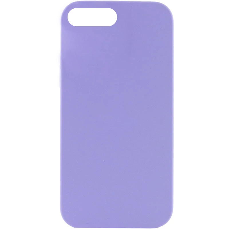 Чохол з закритим низом Silicone Case на Apple iPhone 7 plus / 8 plus – Бузковий / Dasheen. Фото 1 з 2