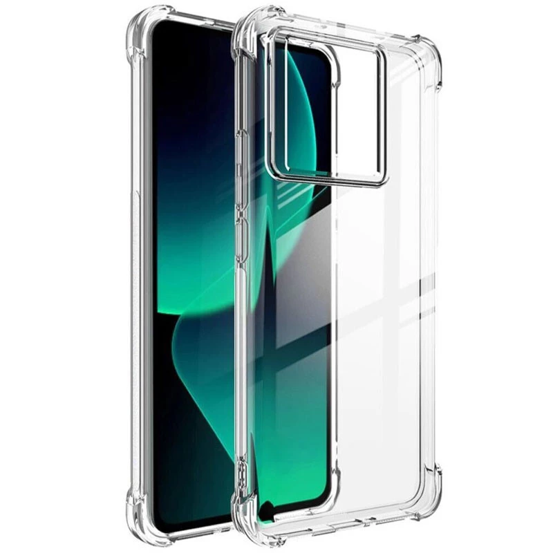 

Ультратонкий силіконовий чохол GETMAN з критими бортами на Xiaomi 13T Pro (Безбарвний (прозорий))
