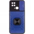 Протиударний чохол Flash зі шторкою для камери та кільцем на Xiaomi Redmi 10C – Синій. Фото 4 з 7