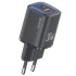 МЗП Usams US-CC261 GaN JC Ser. 20W (2USB-C) + кабель Type-C to Type-C – Black. Фото 7 з 8