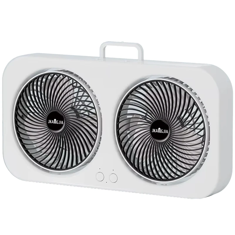 Настільний вентилятор F105 Dual-Fan Design 1800mAh – Black. Фото 1 з 2