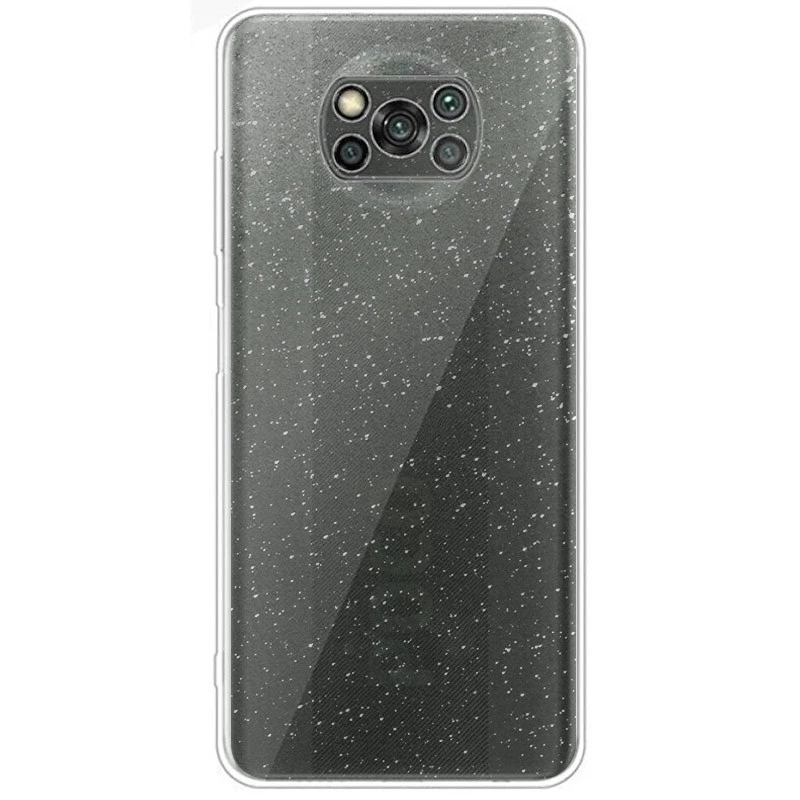 Прозорий чохол з блискітками Xiaomi Poco X3 NFC / Poco X3 Pro фото 1 з 1