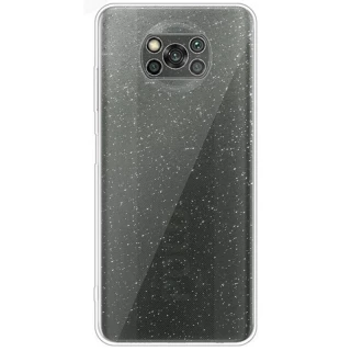 Прозорий чохол з блискітками Xiaomi Poco X3 NFC / Poco X3 Pro фото 1 з 7