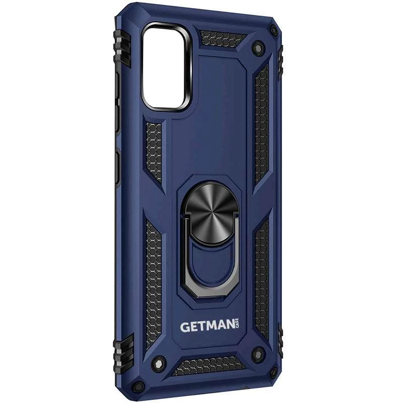 

Протиударний чохол GETMAN Serge Ring з кільцем на Samsung Galaxy A31 (Темно-синій)