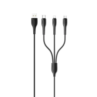 Дата кабель Usams US-SJ374 U38 3IN1 Charging Cable 1m фото 1 з 5