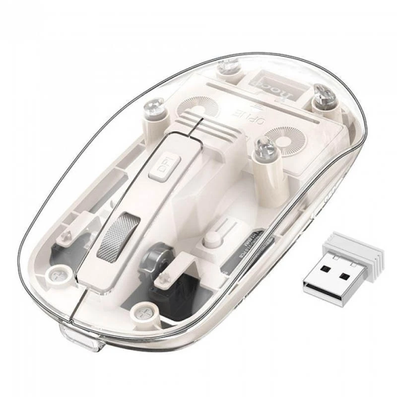 Миша Hoco GM29 Mysterios dual-mode – Space White. Фото 1 з 5