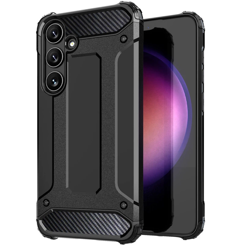 Протиударний чохол з посиленими кутами Immortal на Samsung Galaxy A06 – Чорний. Фото 3 з 15