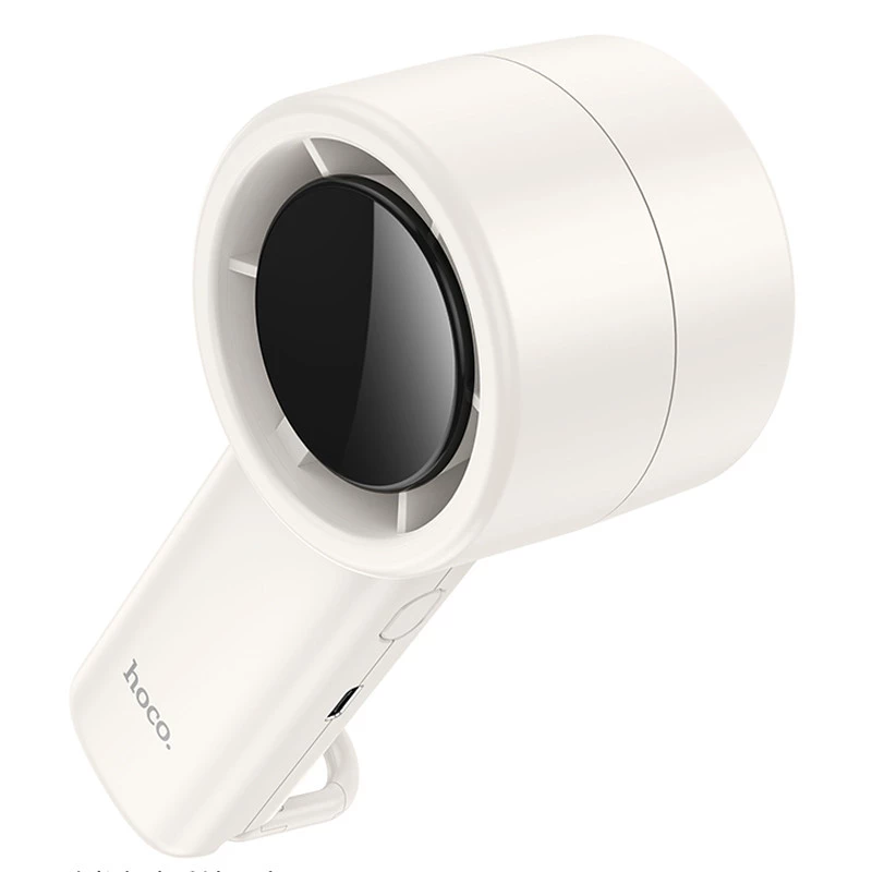 Портативний вентилятор Hoco HX63 Fashion high-speed handheld fan 2000 mAh – White. Фото 5 з 8