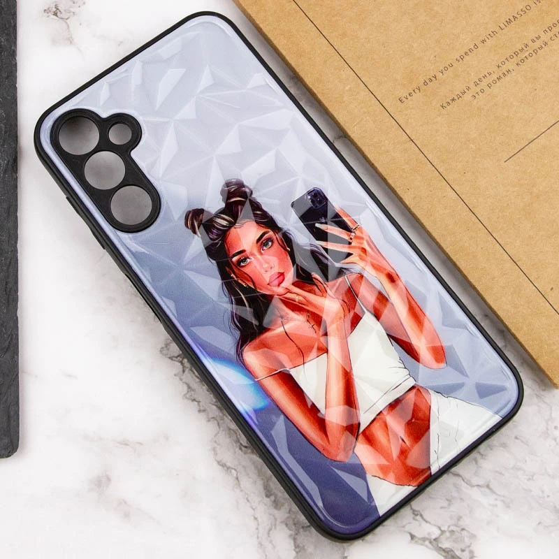 Скляний чохол Prisma Ladies на Samsung Galaxy A04s – Black in White. Фото 4 з 5