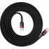 Дата кабель Baseus Cafule Type-C to Type-C Cable PD 2.0 60W (2m) – Чорний / Червоний. Фото 2 з 3