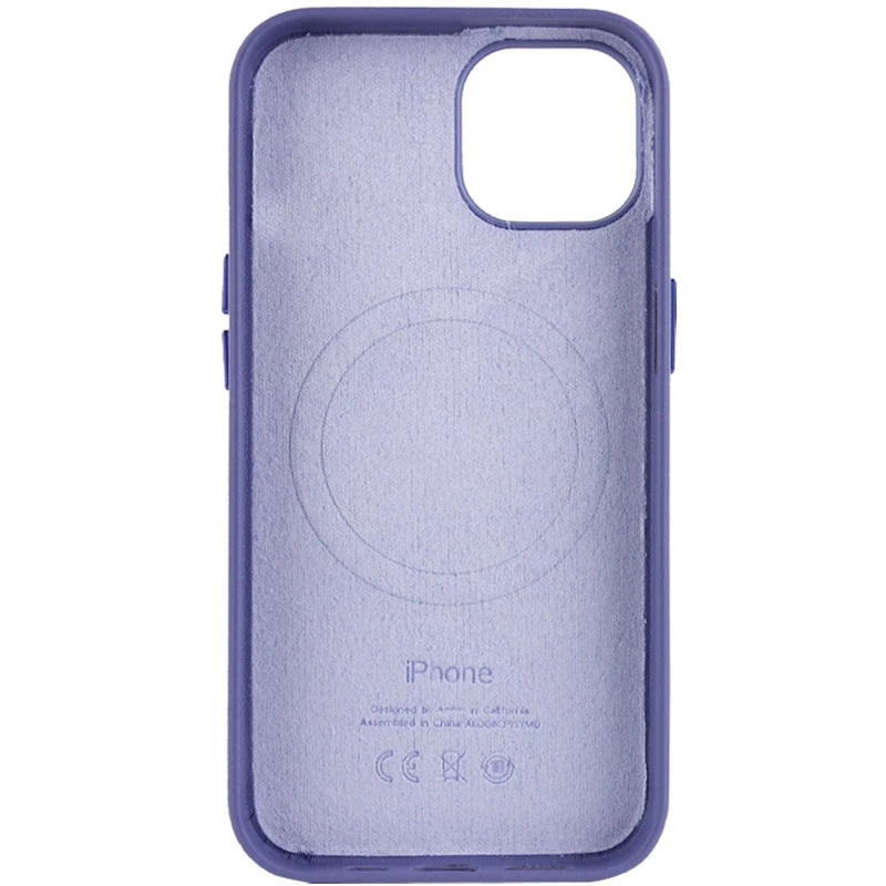 Кожаный чехол Silicone Case Soft с MagSafe для Apple iPhone 12 Pro (6.1") – Violet. Фото 5 из 15