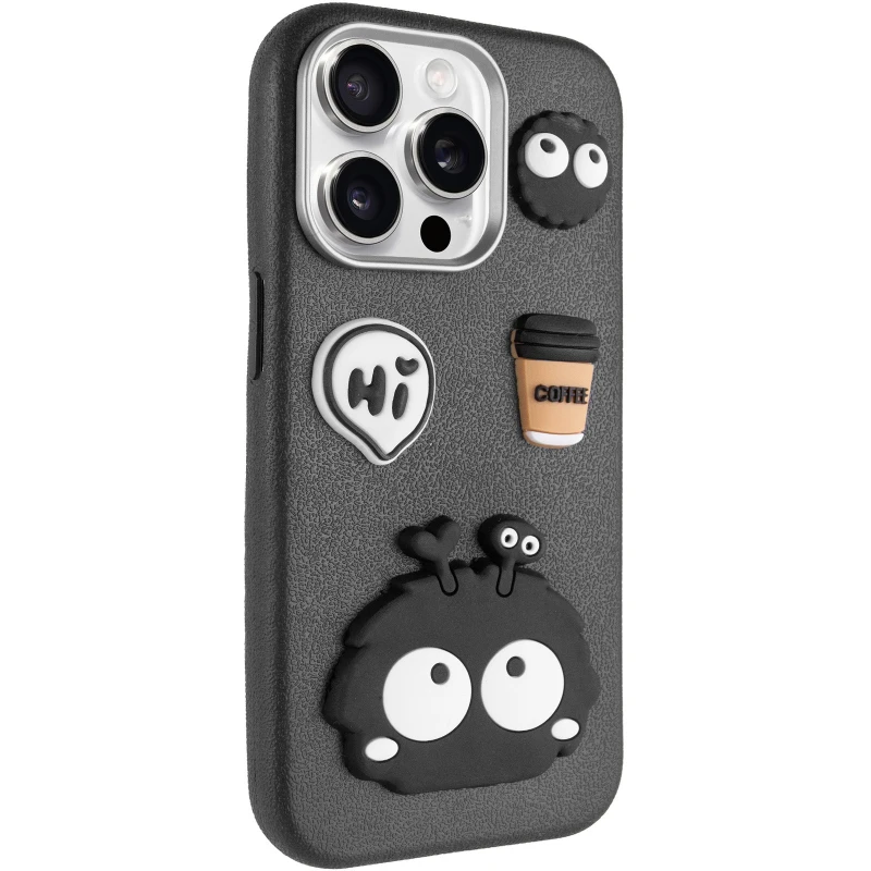 Чохол Labubu Toys для Apple iPhone 15 Pro (6.1") – Monster / Black. Фото 2 з 6