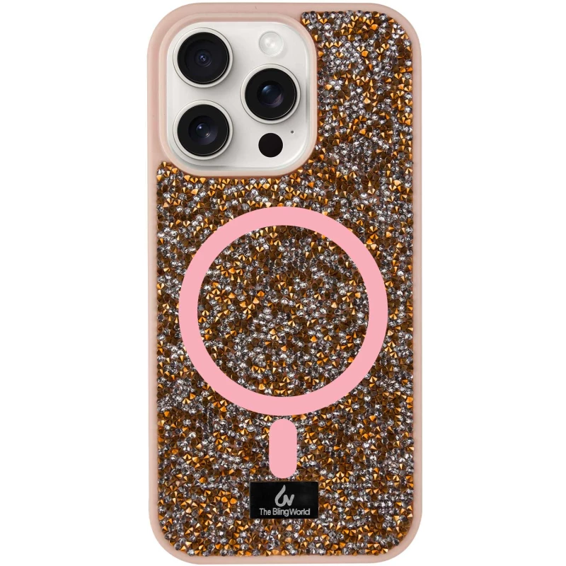 TPU чехол Bling World with MagSafe для Apple iPhone 12 Pro (6.1") – Rose Gold. Фото 1 из 1
