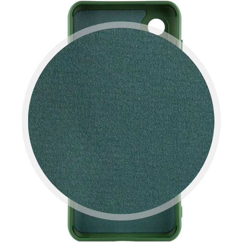 Чохол Silicone Case Lakshmi з закритою камерою на Samsung Galaxy S23+ – Зелений / Dark green. Фото 4 з 15