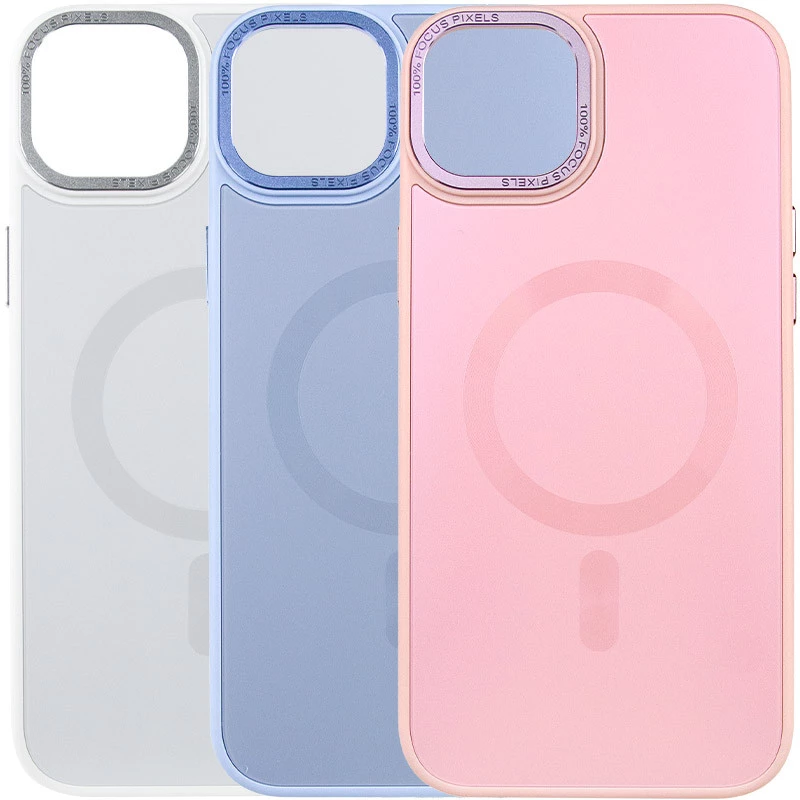 Силиконовый сапфировый чехол с MagSafe Apple iPhone 15 (6.1") фото 3 из 3