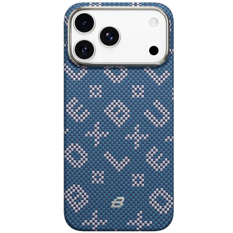 TPU+PC чохол Blueo Gilded Tactile Woven with MagSafe для Apple iPhone 17 Pro (6.3") – Blue. Фото 2 з 2