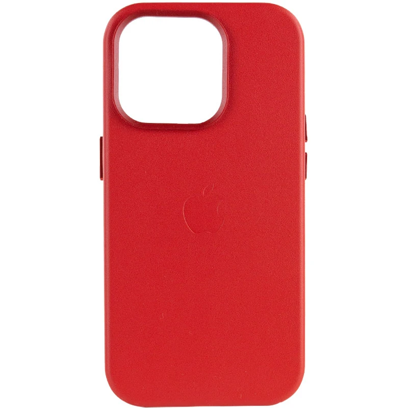 

Шкіряний чохол Silicone Case Soft з MagSafe на Apple iPhone 14 Pro Max (6.7") (Crimson)