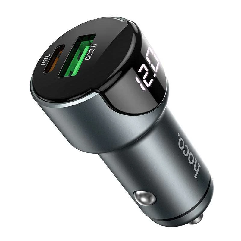 АЗУ Hoco Z42 PD 20W + QC3.0 (1USB/3A) – Серый. Фото 2 из 5