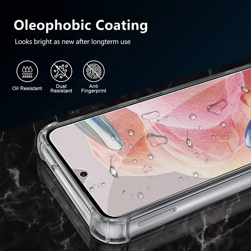 Ультратонкий силіконовий чохол GETMAN з критими бортами та камерою для Xiaomi Redmi Note 12 4G – Безбарвний (прозорий). Фото 4 з 6