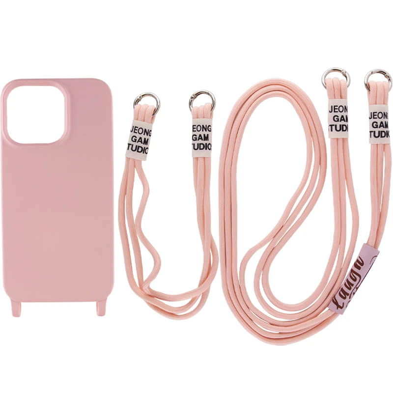 Чохол TPU two straps California на Apple iPhone 12 – Рожевий / Pink Sand. Фото 2 з 7