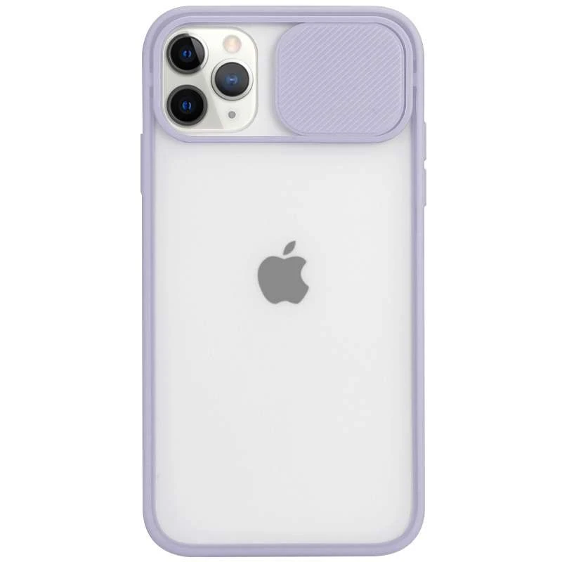 

Матовий силіконовий чохол зі шторкою для камери на Apple iPhone 11 Pro Max (6.5") (Бузковий)