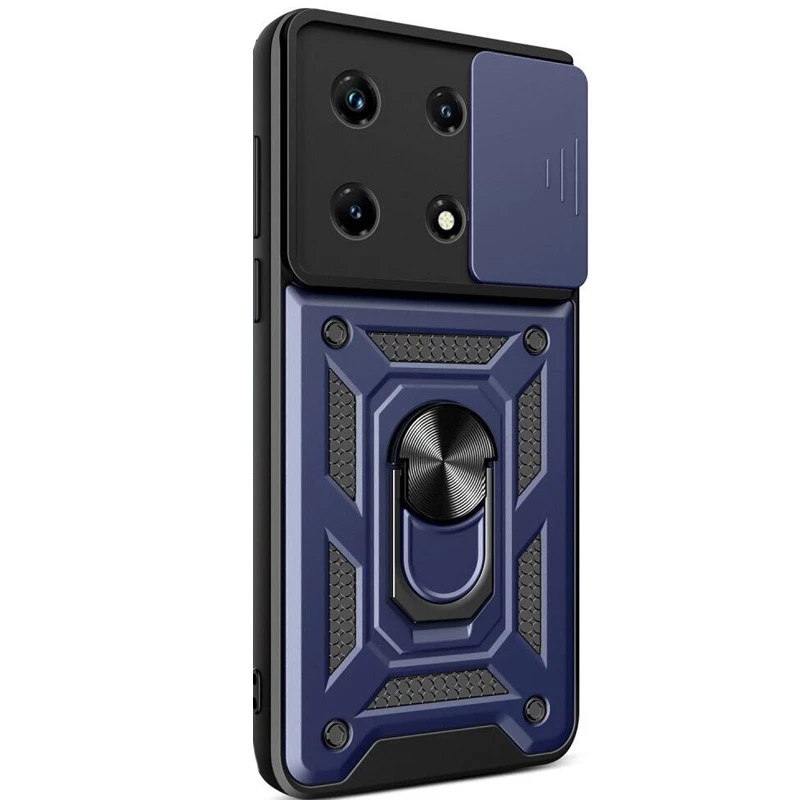 Ударопрочный чехол Serge Ring с защитой камеры для Xiaomi 13 – Синий. Фото 4 из 7