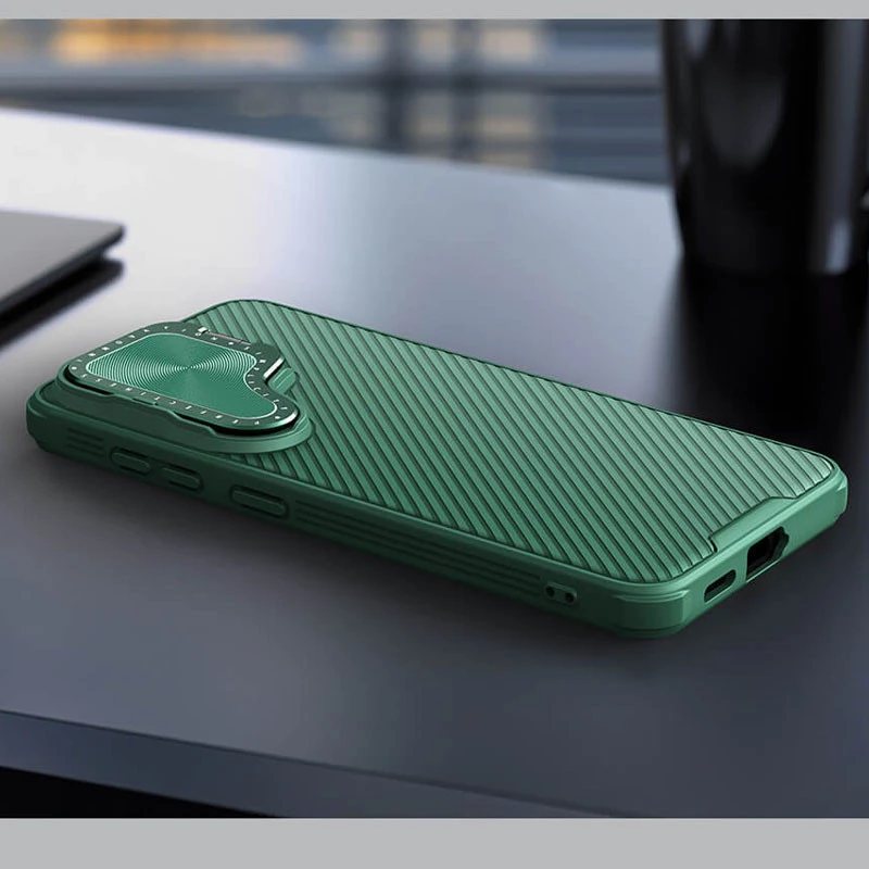 Карбонова накладка Nillkin Camshield Prop для Samsung Galaxy S24+ – Deep Green. Фото 8 з 8