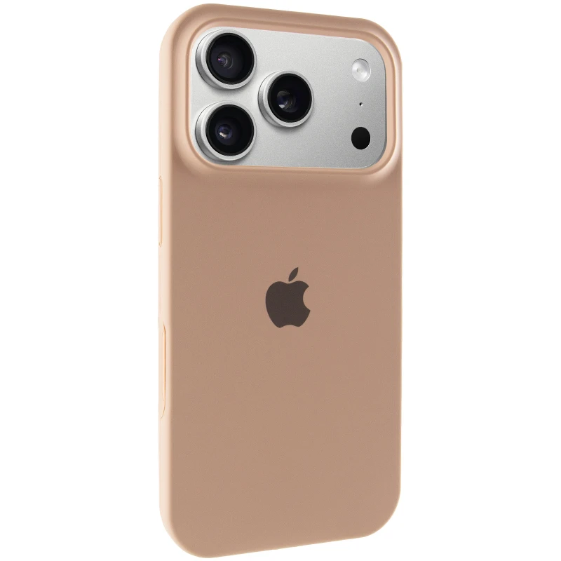 Чехол Silicone Case с закрытым низом для Apple iPhone 17 Pro (6.3") – Бежевый / Desert Gold. Фото 1 из 6