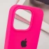 Чохол Silicone Case з закритим низом на Apple iPhone 14 Pro (6.1") – Рожевий / Barbie pink. Фото 7 з 15