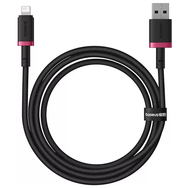 Дата кабель Baseus Dura Series Fast Charging USB to Lightning 2.4A (1m) (CB000122) – Red / Black. Фото 4 из 4