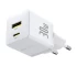 СЗУ Baseus Palm Fast Charger 30W (1USB-A/1C) + кабель Type-C to Type-C (P1011160A) – Moon White. Фото 2 из 6
