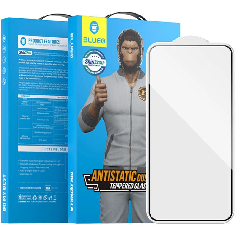 Захисне скло Blueo Full Cover HD на Samsung Galaxy S23+ – Чорний. Фото 11 з 11