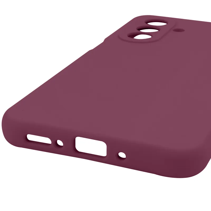 Чохол Silicone Case Lakshmi Premium із закритою камерою для Samsung Galaxy A17 4G/5G – Бордовий / Plum. Фото 11 з 11