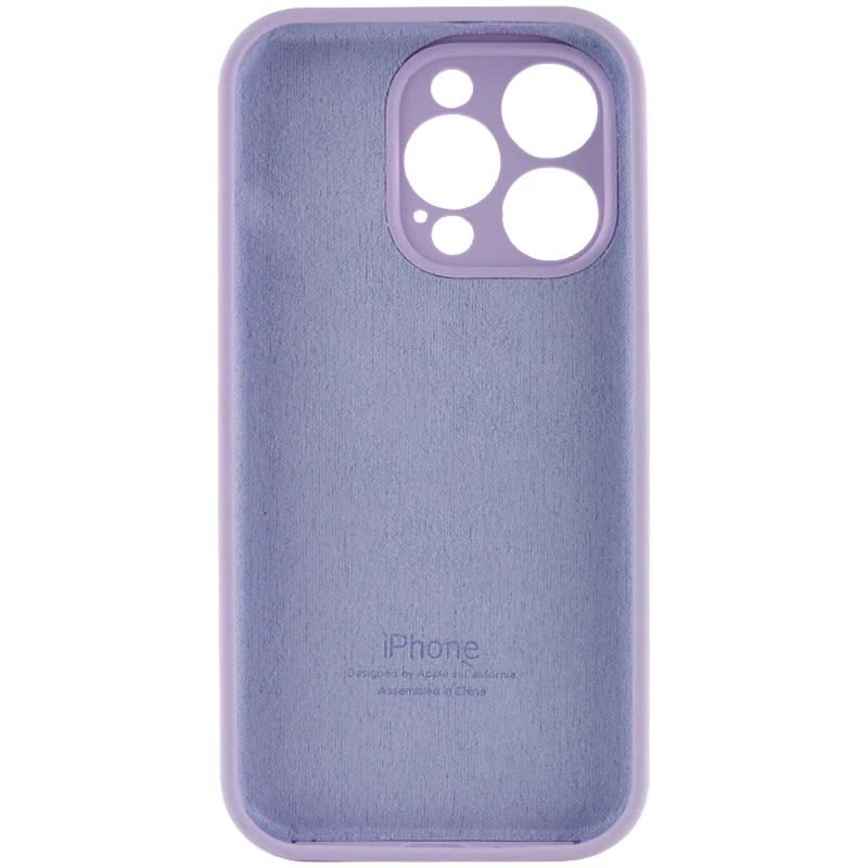 Чехол Silicone Case с защитой камеры для Apple iPhone 13 Pro (6.1") – Сиреневый / Lilac. Фото 5 из 7