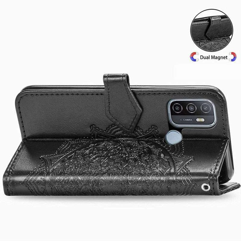 Шкіряний чохол-книжка Art Case з візитницею для Oppo A53 / A32 / A33 – Чорний. Фото 5 з 5