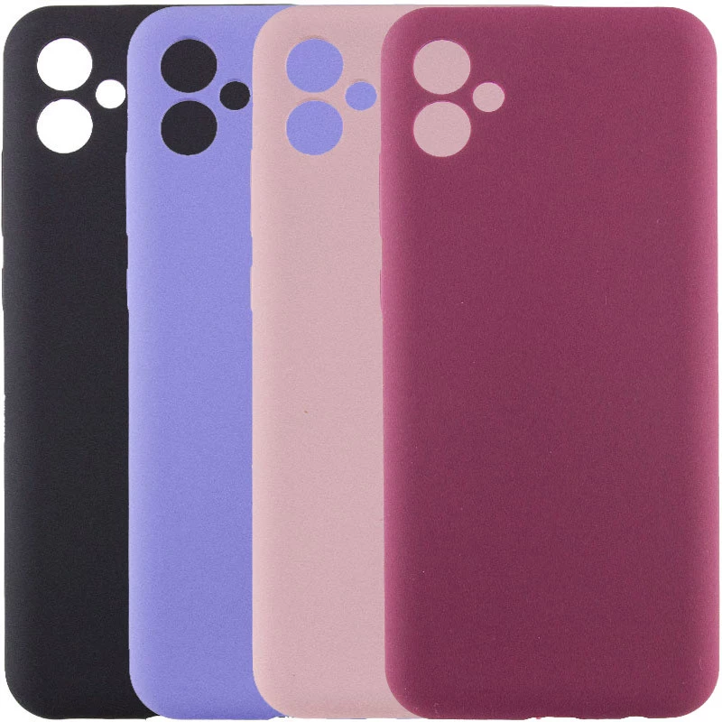 Кольоровий силіконовий чохол GETMAN із закритою камерою для Samsung Galaxy A04 фото 1 з 1