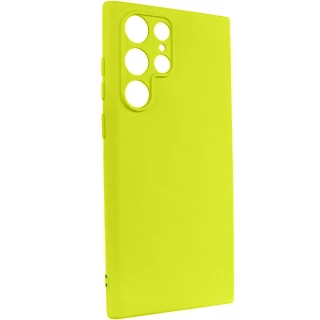 Чехол Silicone Case Lakshmi с закрытой камерой для Samsung Galaxy S24 Ultra — Желтый / Flash