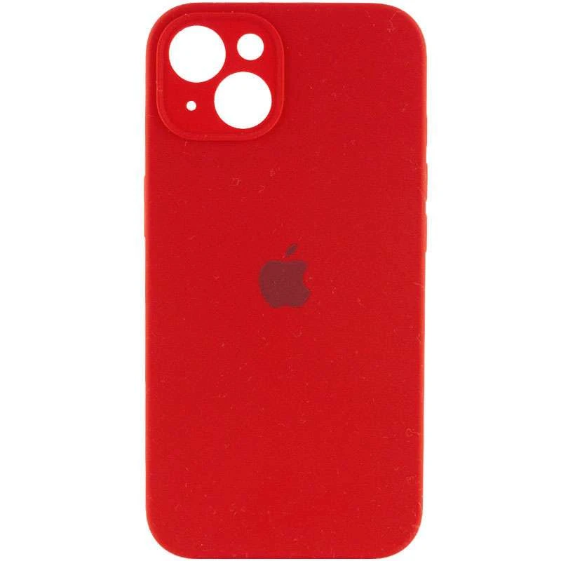 

Чехол Silicone Case с защитой камеры для Apple iPhone 14 (6.1") (Красный / Rose Red), Червоний / rose red